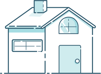 Protección de hipoteca con seguro de vida - ilustración casa