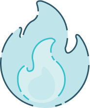 Fuego, explosión y humo